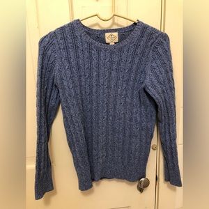 3/$15 Gorgeous Cobalt Blue St. John's Bay Cable-Knit Crewneck Sweater